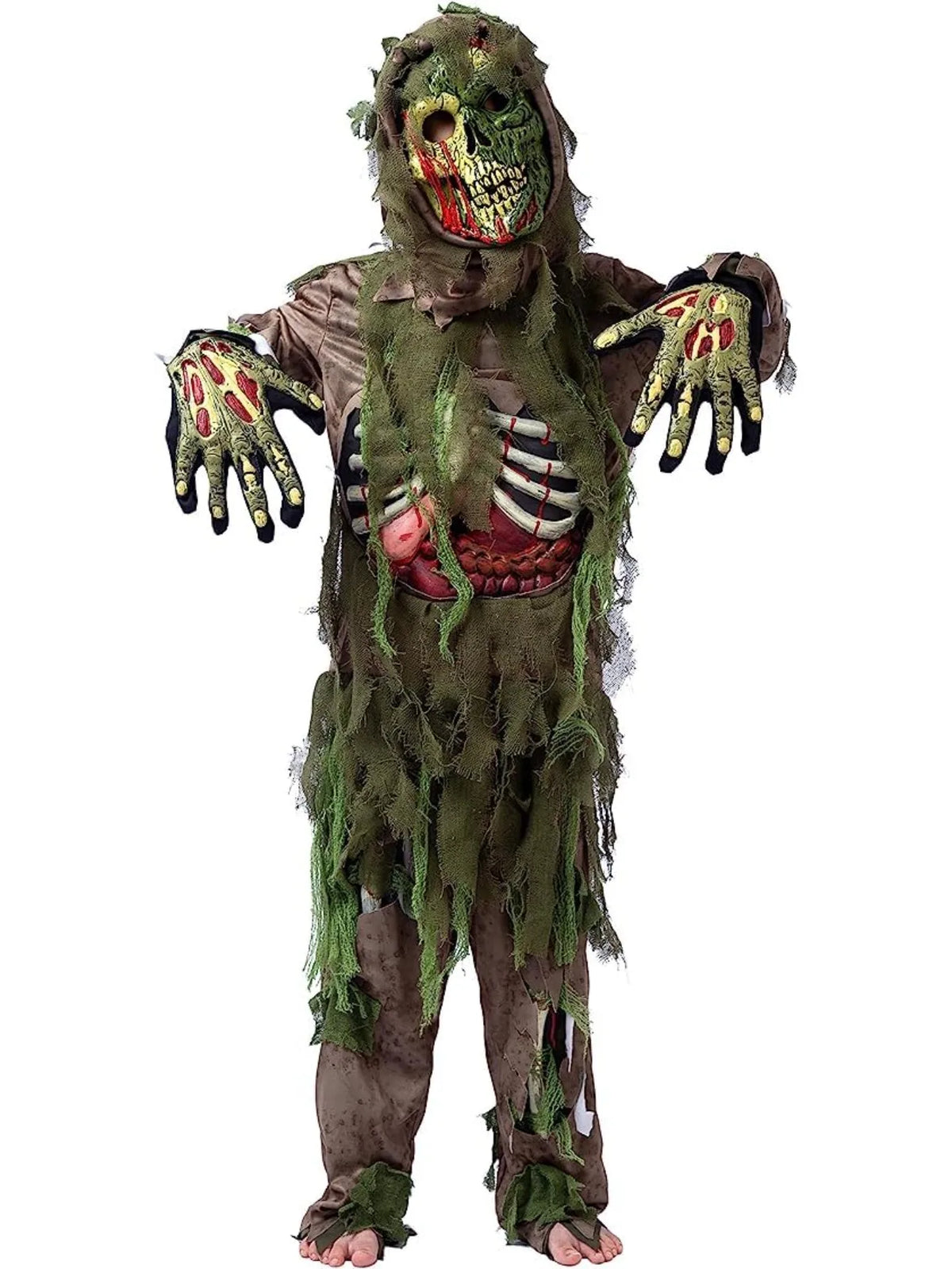 Deluxe Skeleton Zombie Costume