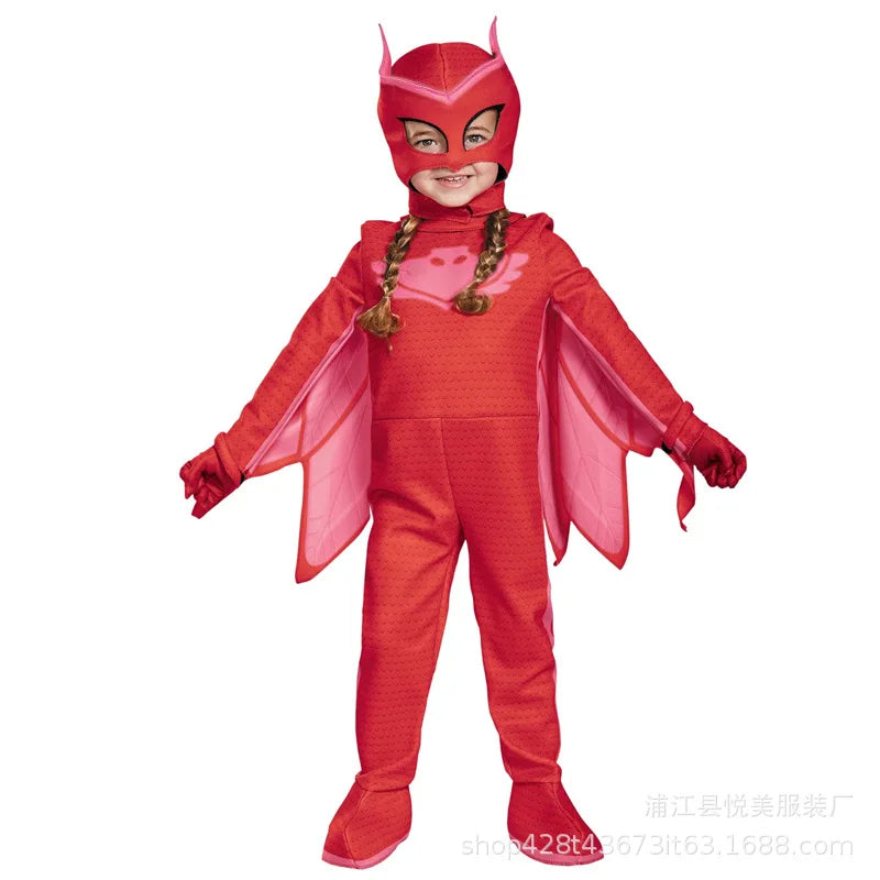 cosplay Blue Pajama Boys Girls Anime Hero Costume with Mask