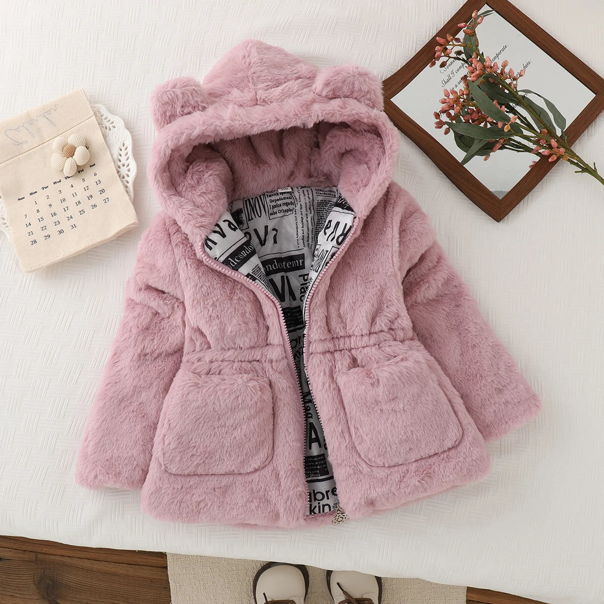 Girls' Cosy Sherpa Fleece Jacket