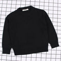 2025 New Autumn Baby Boys Girls Pure Color Sweaters 1-8Yrs K