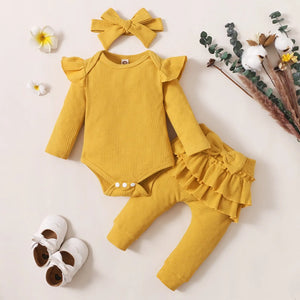 Baby Girl Ruffle Romper & Leggings See:Saw Kids