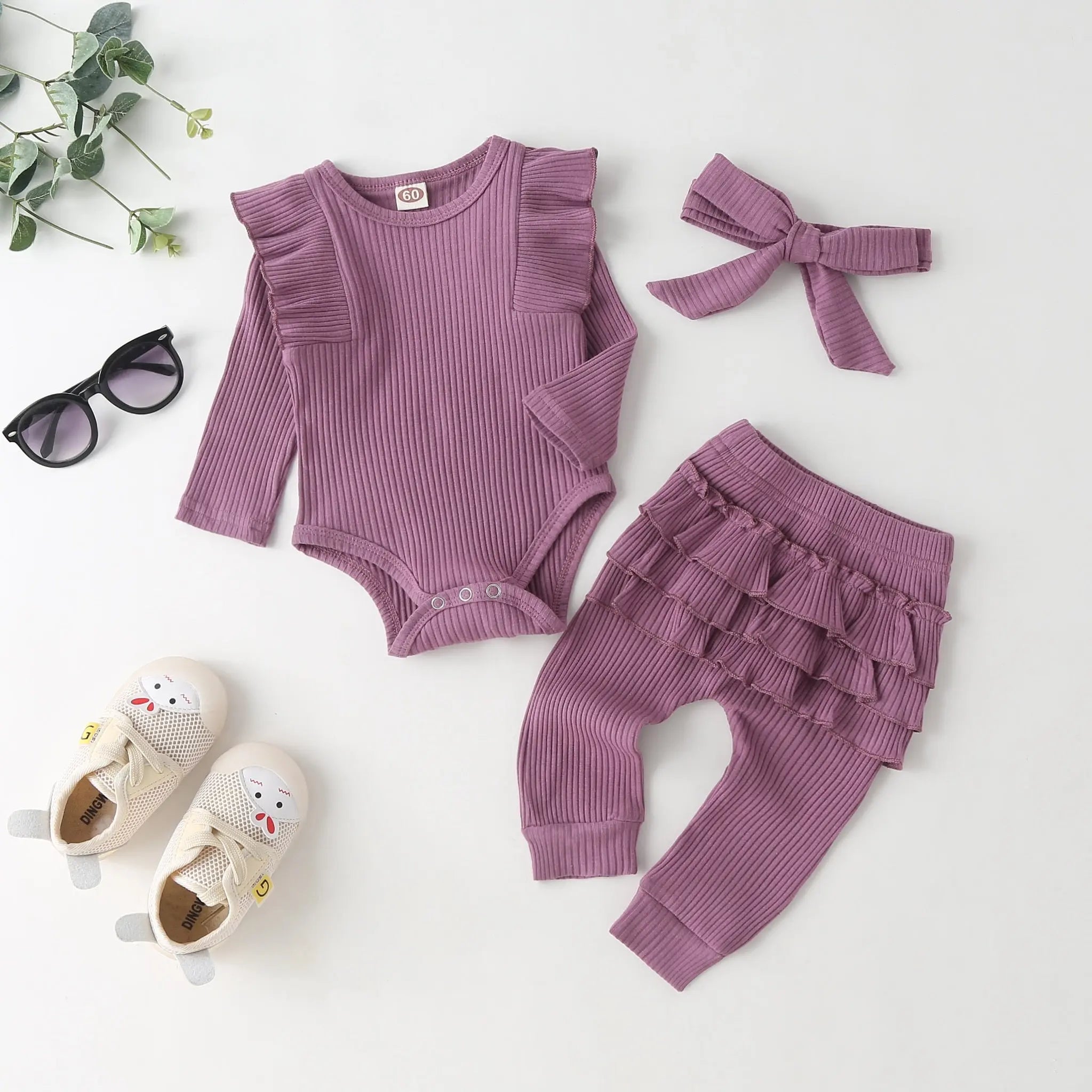 Baby Girl Ruffle Romper & Leggings See:Saw Kids