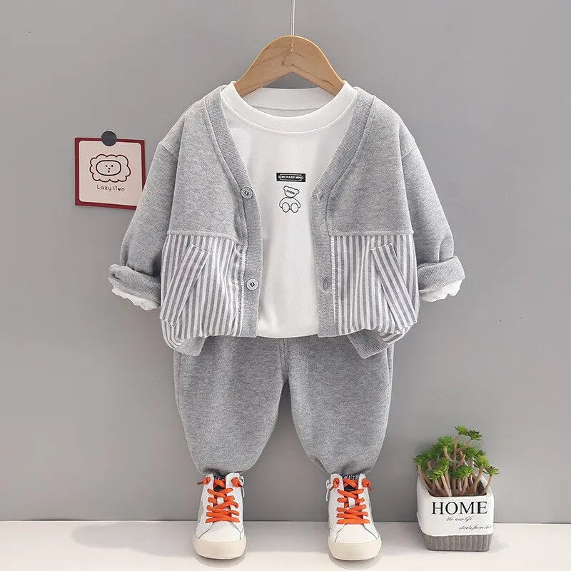 Cream Cartoon Tracksuit See:Saw Kids