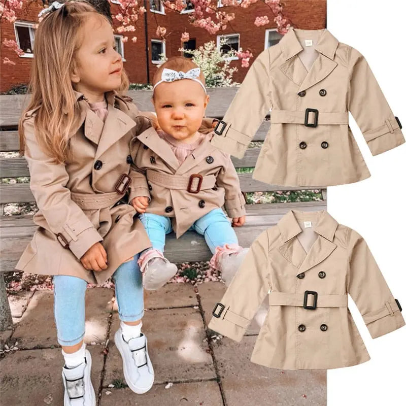 Girls Trench Coat See:Saw Kids