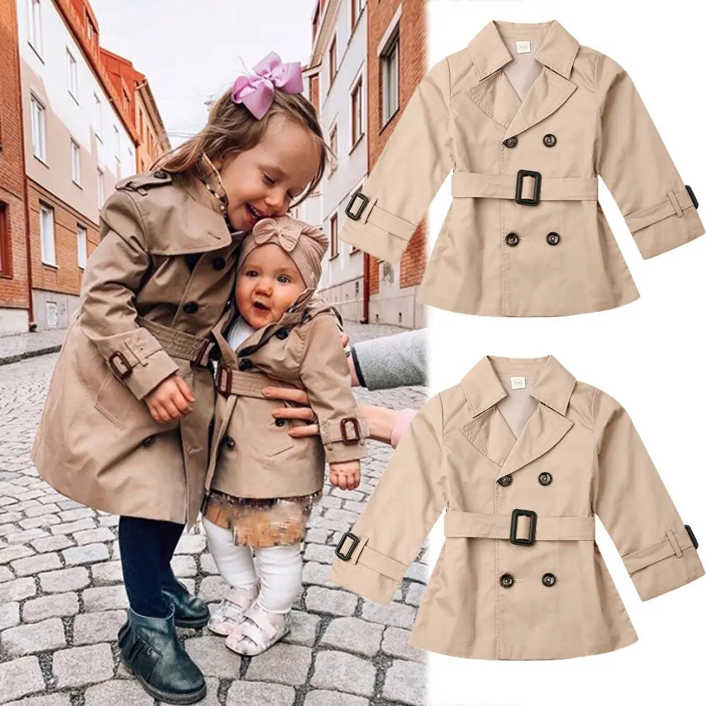 Girls Trench Coat See:Saw Kids