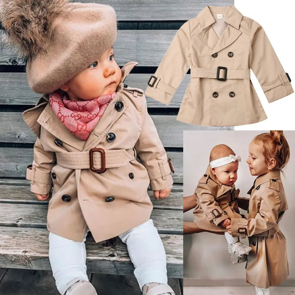 Girls Trench Coat See:Saw Kids