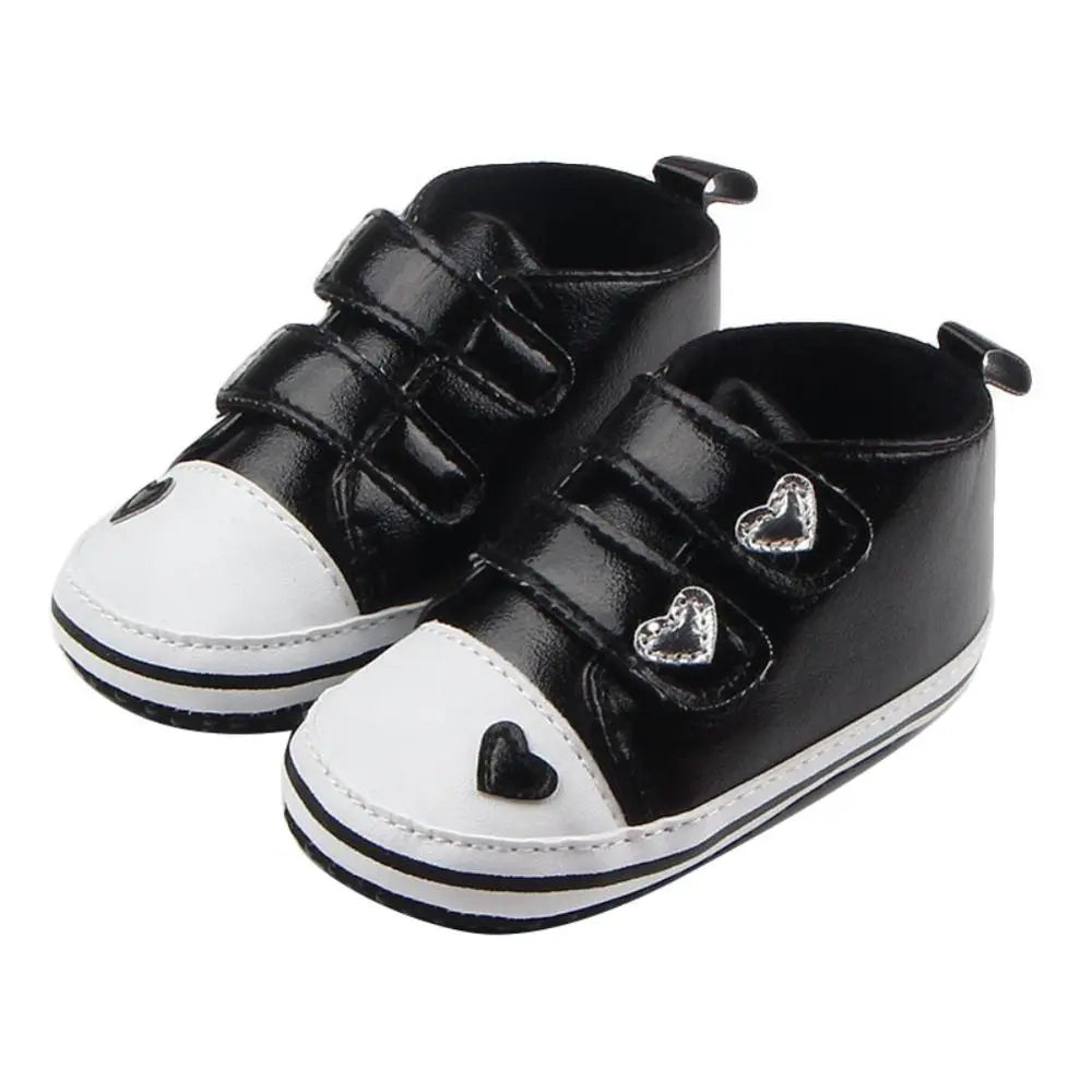Heart-shaped PU Leather Shoes First Walkers See:Saw Kids