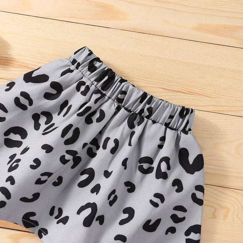 Leopard Print Hoodie & Skirt See:Saw Kids