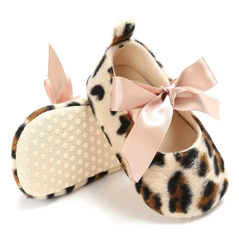Leopard Print Soft Toddler Cute Shoes See:Saw Kids