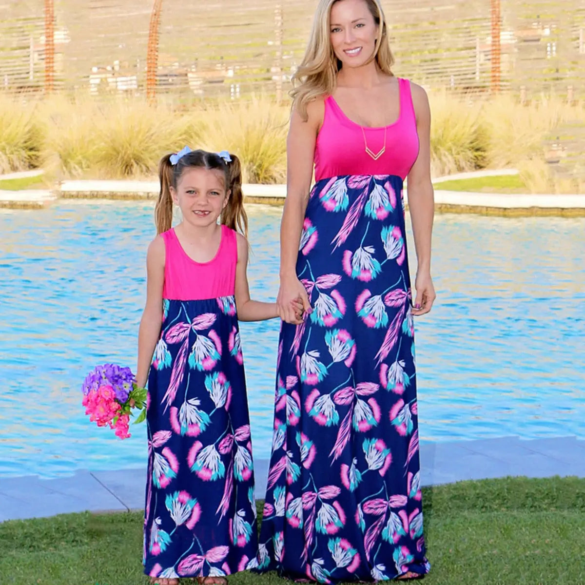 Mommy and me hot sale maxi dresses baby