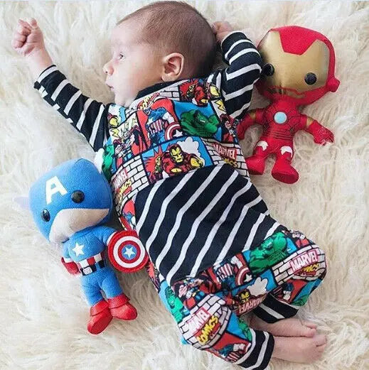Newborn Superhero Jumpsuit 0-24month See:Saw Kids