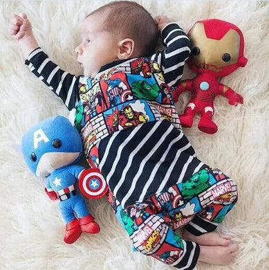 Newborn Superhero Jumpsuit 0-24month See:Saw Kids