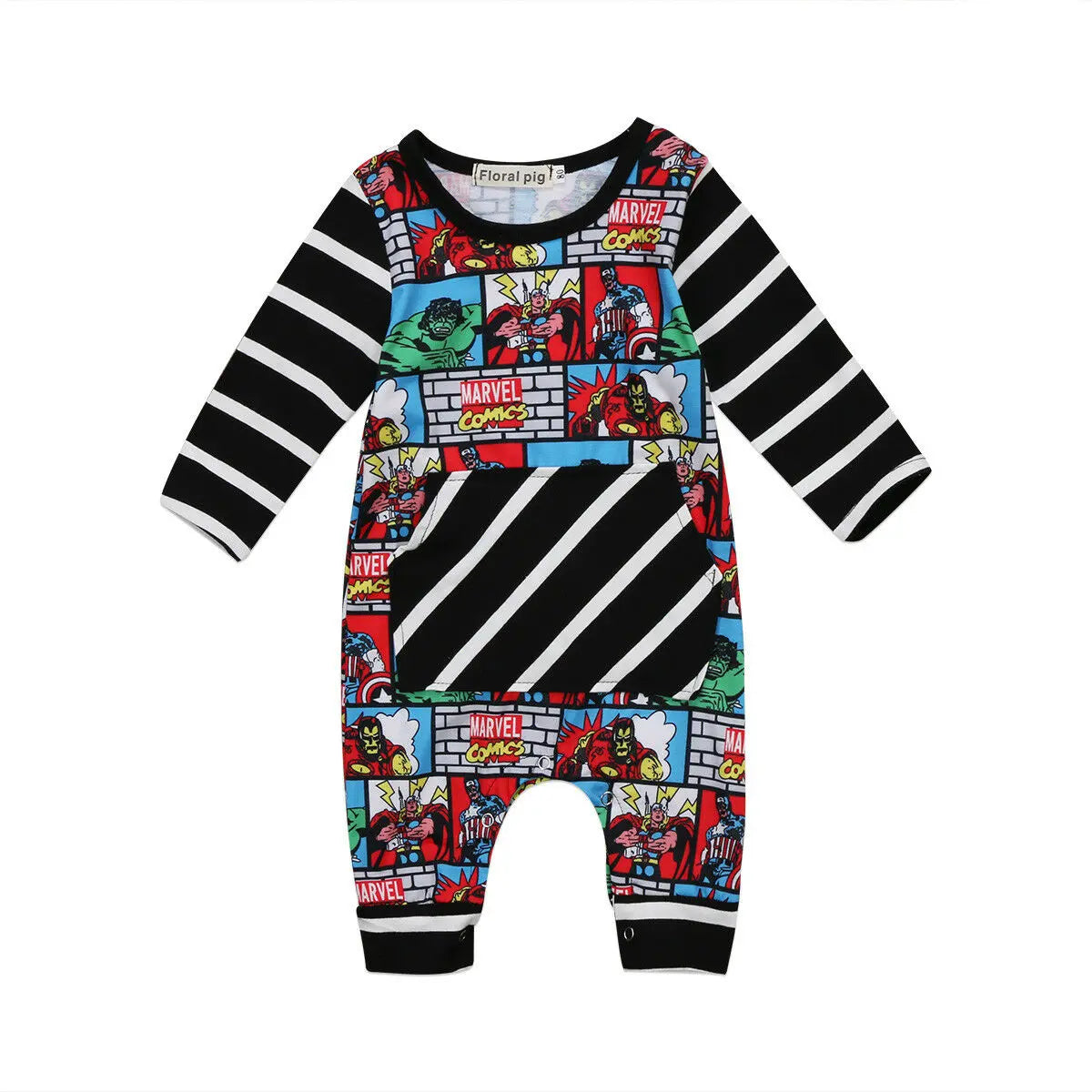 Newborn Superhero Jumpsuit 0-24month See:Saw Kids