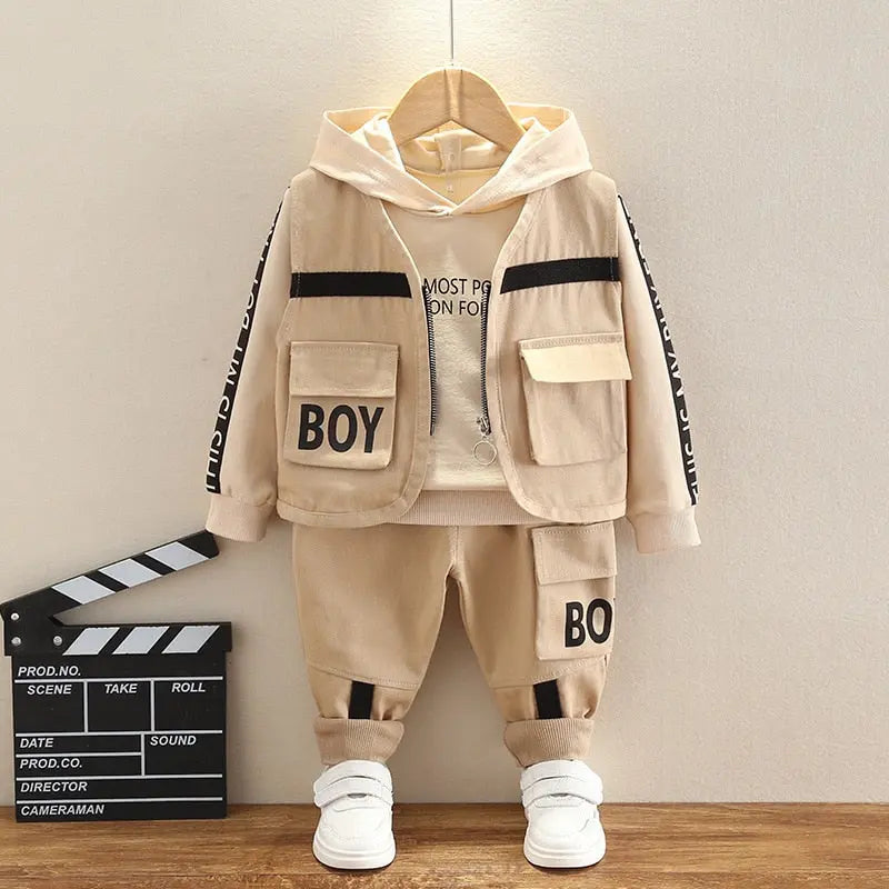 Oh Boy Combat Black 3 piece Outfit See:Saw Kids