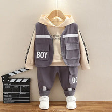 Load image into Gallery viewer, Oh Boy Combat Black 3 piece Outfit See:Saw Kids