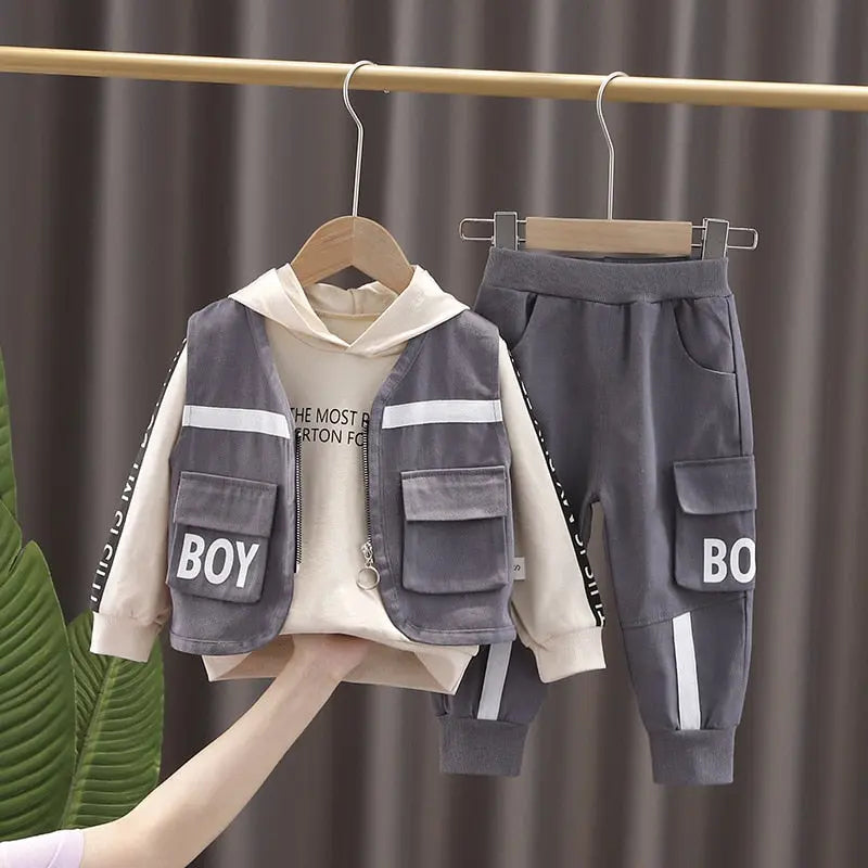 Oh Boy Combat Black 3 piece Outfit See:Saw Kids