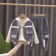 Load image into Gallery viewer, Oh Boy Combat Black 3 piece Outfit See:Saw Kids