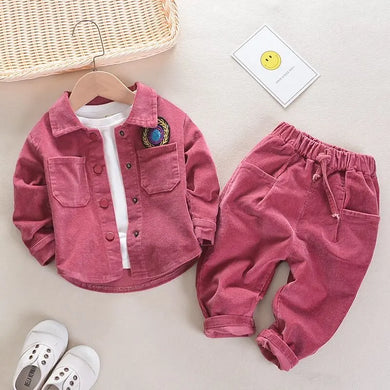 Pink Corduroy Tracksuit See:Saw Kids