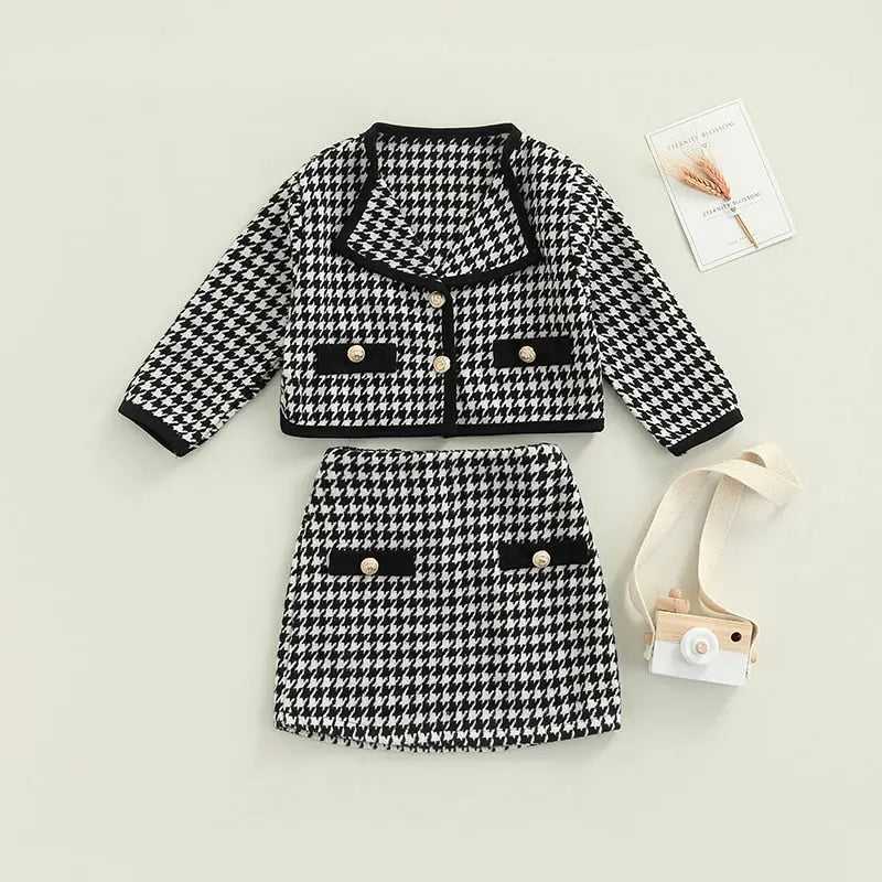 Plaid Jacket & Skirt Outfit See:Saw Kids