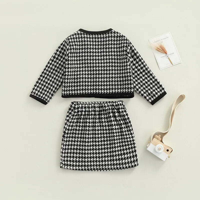 Plaid Jacket & Skirt Outfit See:Saw Kids