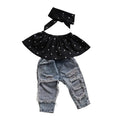Polka Dot & Denim Outfit See:Saw Kids