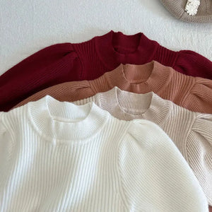Puff Sleeve Girls Knit Dress See:Saw Kids