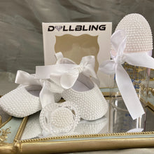 Load image into Gallery viewer, Luxury Baby Bottles &amp; Shoes Headband Set Keepsake