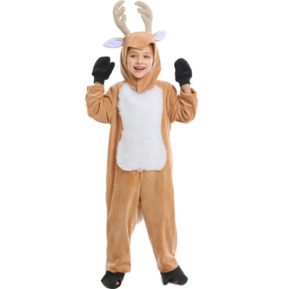 Parent-Child Christmas Reindeer Performance Costume