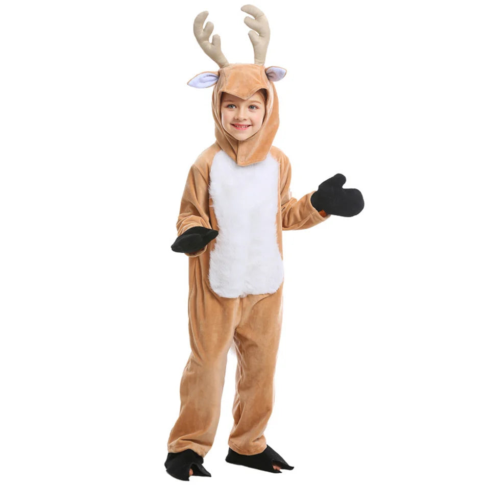 Parent-Child Christmas Reindeer Performance Costume