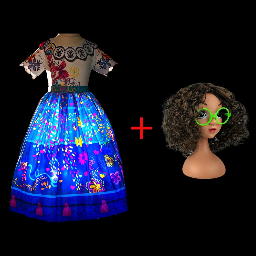 Encanto Mirabel Princess LED Light Up Dress for Girls