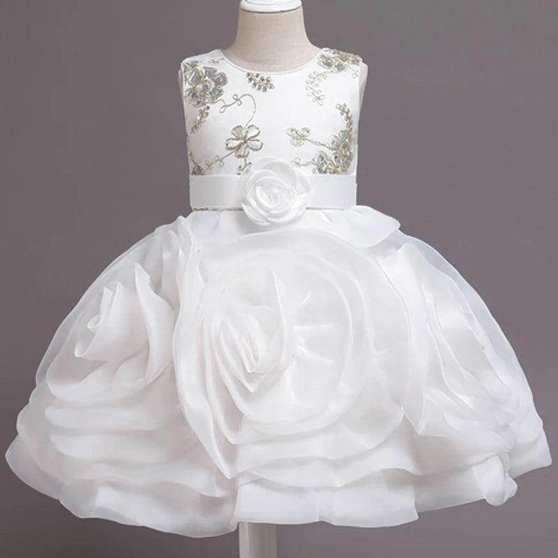 Baby girls birthday party dress flower elegant design | See:Saw Kids