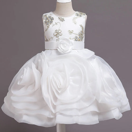 Baby girls birthday party dress flower elegant design | See:Saw Kids