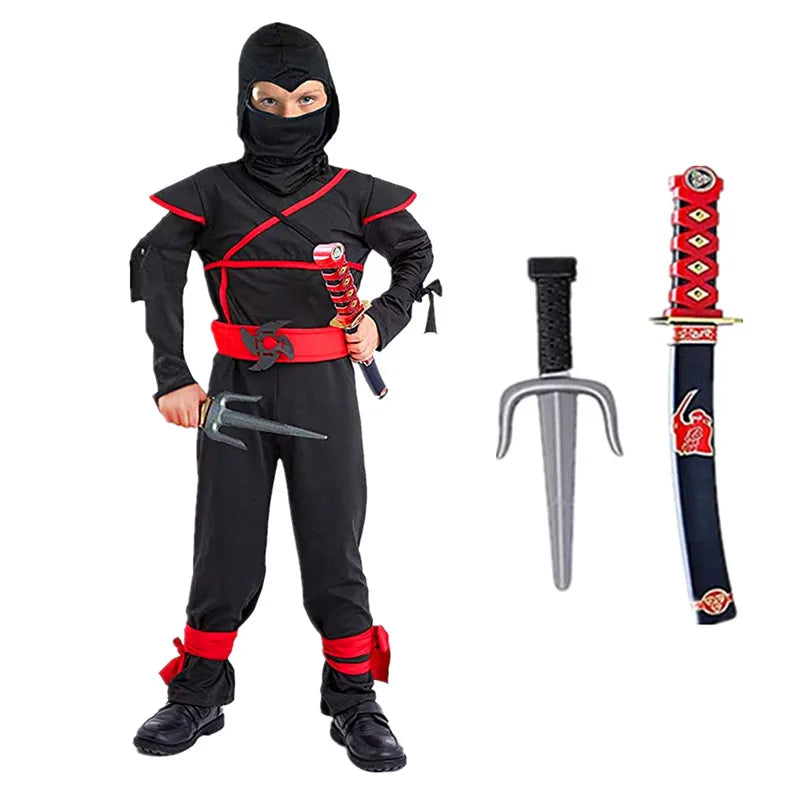 Black Ninja Costume Anime Ninja Set