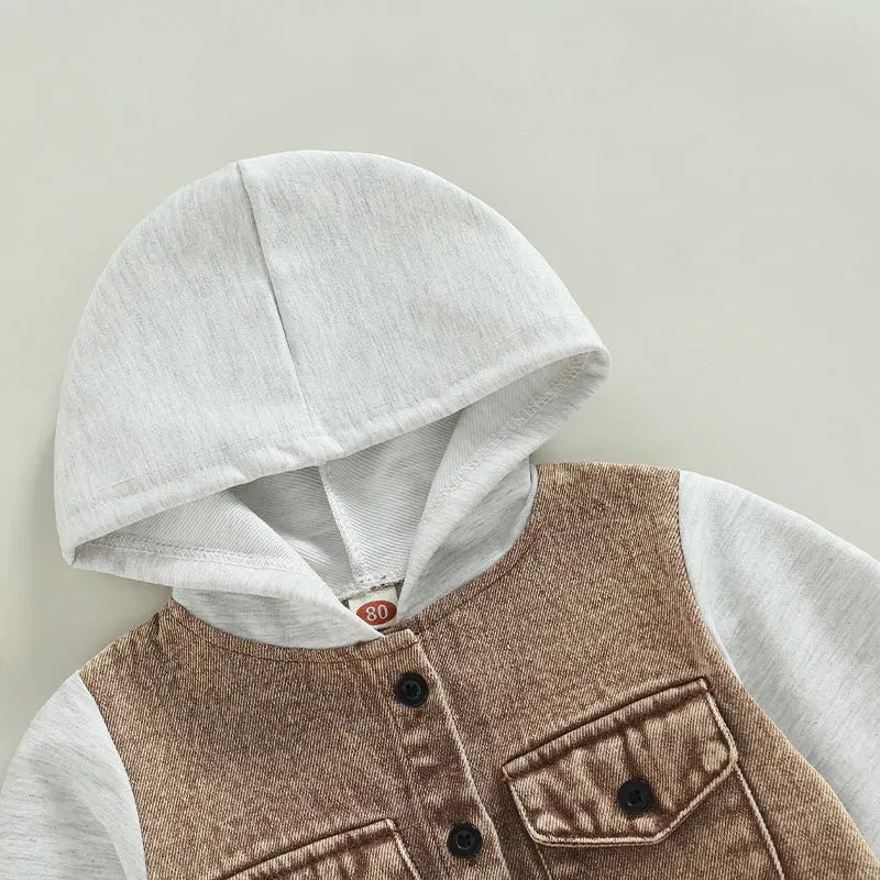 Toddler Patchwork Denim Jacket