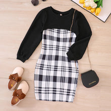 Load image into Gallery viewer, Plaid Perfection: Dress &amp; Jumper Ensemble