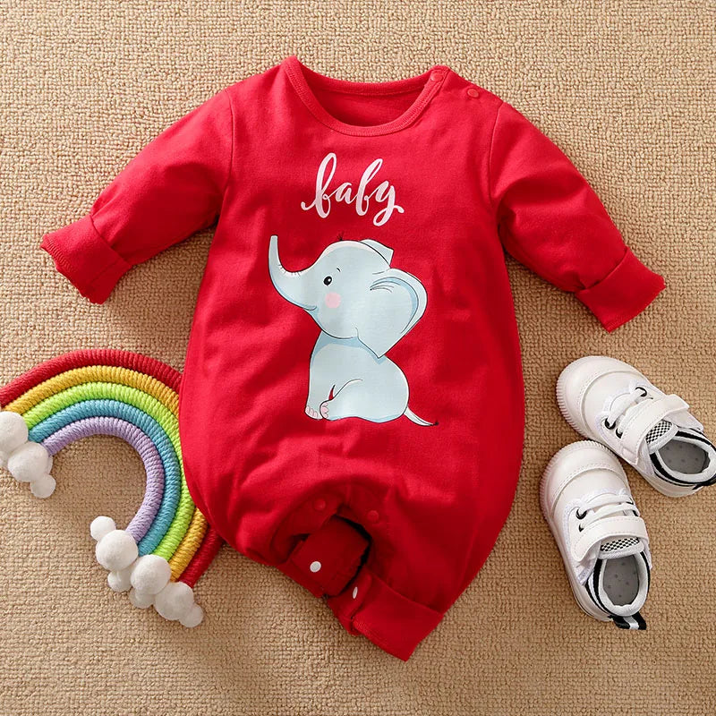 Cute cartoon elephant comfortable soft onesie for babies | See:Saw Kids