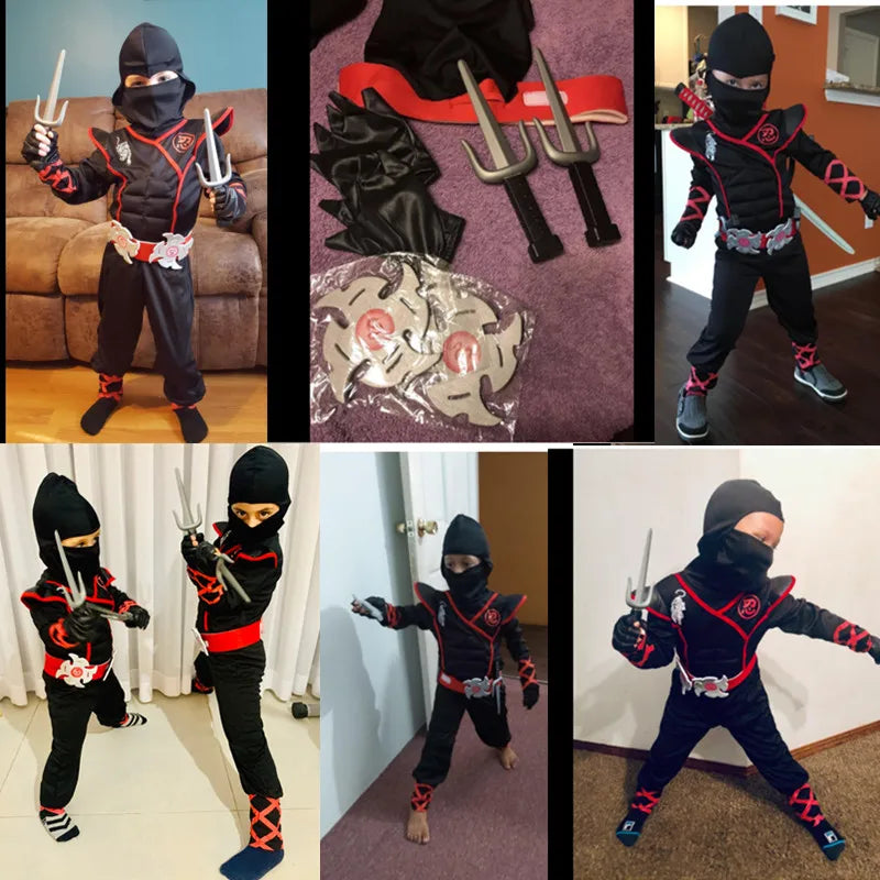 Black Ninja Costume Anime Ninja Set
