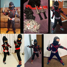 Load image into Gallery viewer, Black Ninja Costume Anime Ninja Set