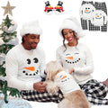 Matching Christmas pyjamas family cotton snowman tops and plaid pants | See:Saw Kids