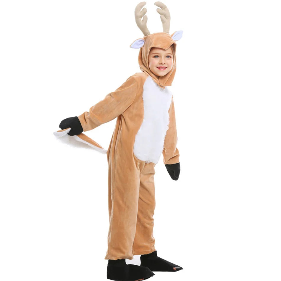 Parent-Child Christmas Reindeer Performance Costume