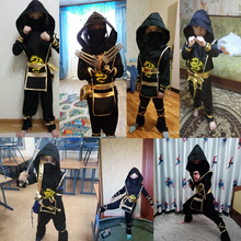 Load image into Gallery viewer, Black Ninja Costume Anime Ninja Set