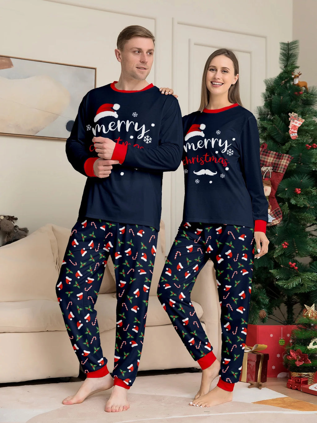 Matching family Christmas pyjamas set soft 2-piece sleepwear | See:Saw Kids