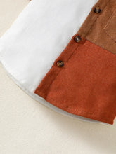 Load image into Gallery viewer, Flip collar Color Blocked Pit Stripe Top+Shorts