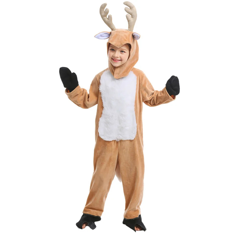 Parent-Child Christmas Reindeer Performance Costume