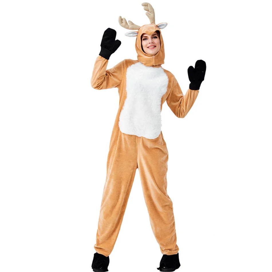 Parent-Child Christmas Reindeer Performance Costume