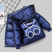 Load image into Gallery viewer, Children Hooded Thick Duck Down Coat