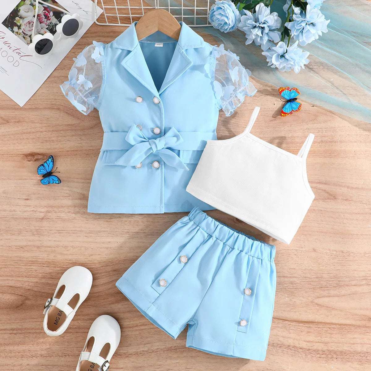 Girls blazer and shorts set kids outfit | See:Saw Kids