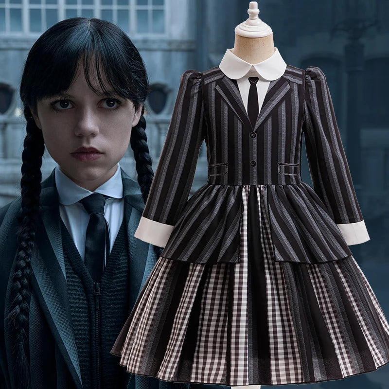 Wednesday Adams performance costume for girls | See:Saw Kids