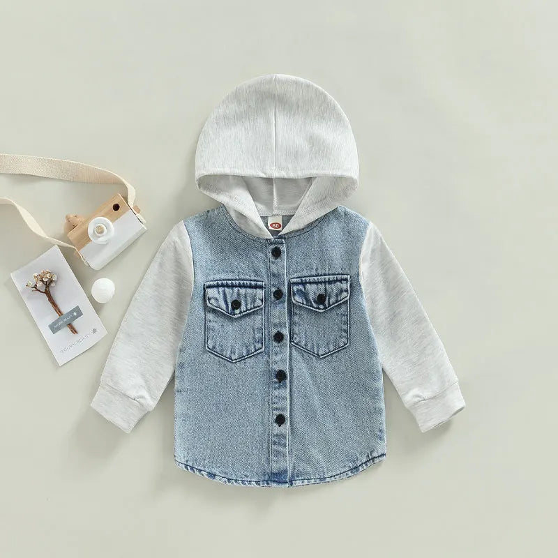 Toddler Patchwork Denim Jacket