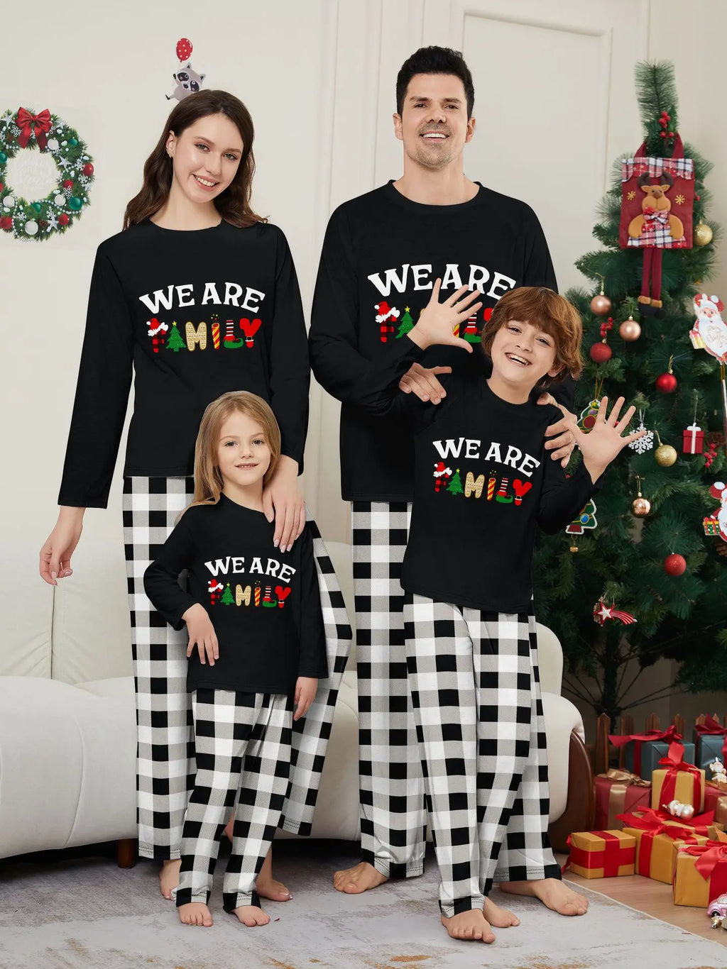 Matching Family Christmas Pajamas Set - Soft 2-Piece Sleepwear for Mom, Dad &amp; Kids, Limited Stock!